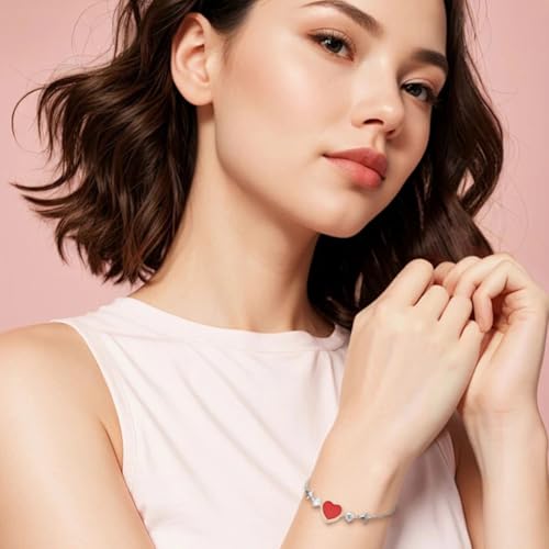 arricraft 90 Pcs 6 Styles Enamel Heart Spacer Beads, Colorful Light Gold Plated Heart Bulk Spacer Beads for DIY Crafts Necklace Bracelet Jewelry Making Accessories - Image 4