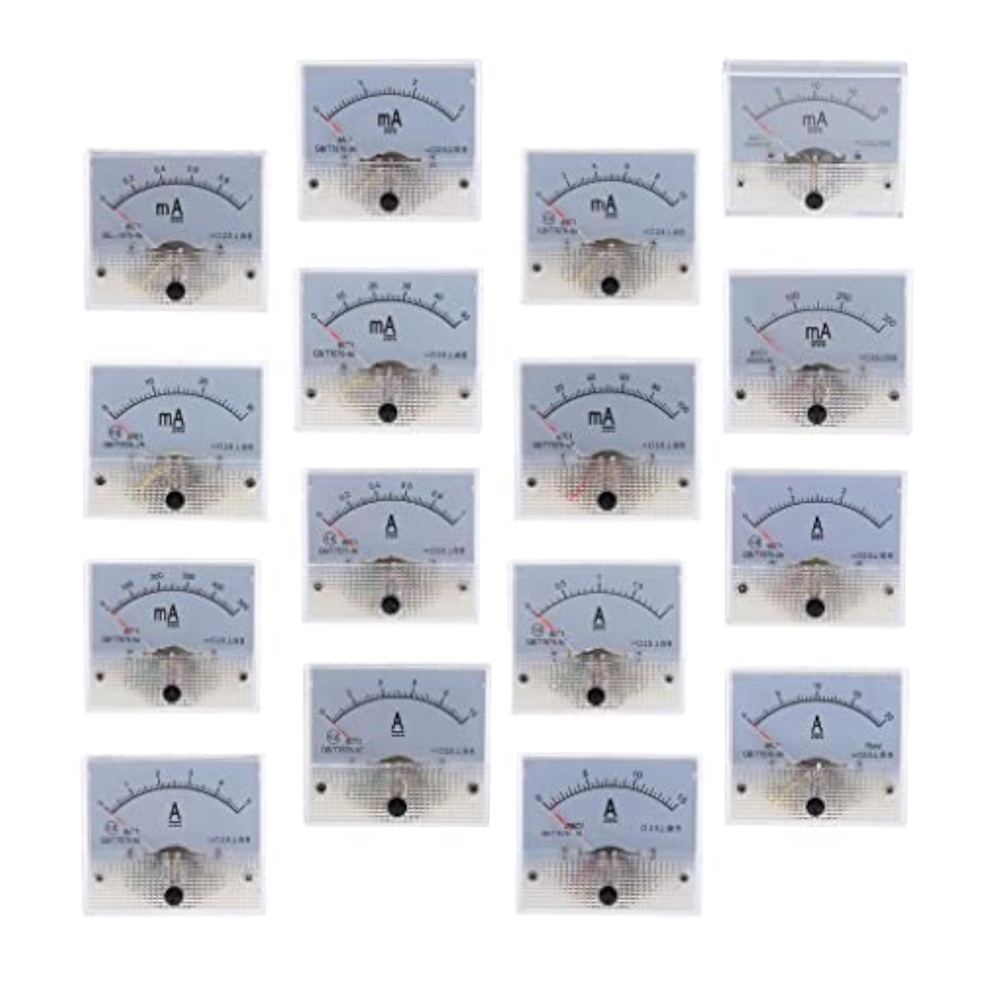 DC Analog Ammeter Panel Meter Current Gauge 0-1mA