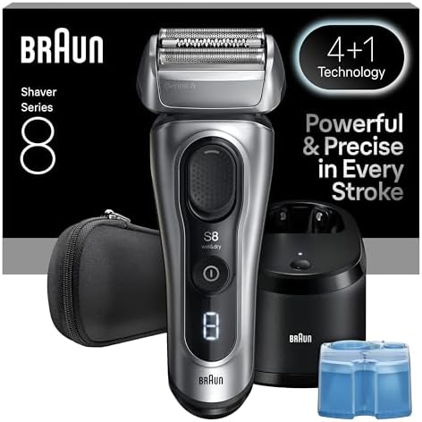 Braun Series 8 8567cc Electric Razor for Men, 4+1 Shaving Element...