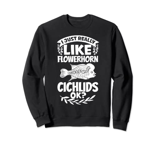 Flowerhorn - Tanque de alimentos para acuario, cíclidos Sudadera