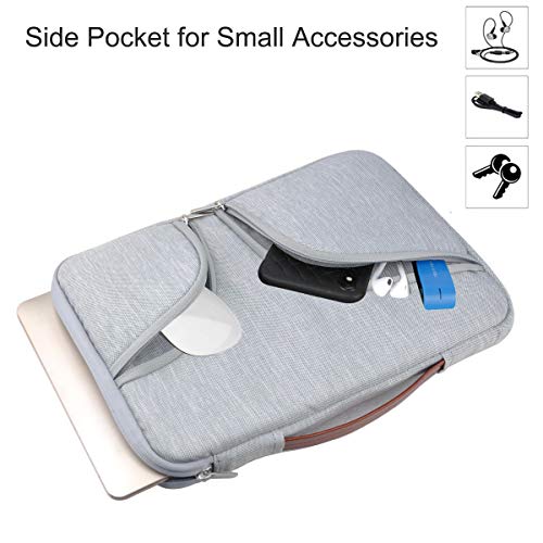 HESTECH Chromebook Case, Front Pockets Handle Compatible with 12.9 iPad Pro/13.3 Inch Laptop/Notebook Computer Ultrabook Chromebook for MacBook Air Acer HP Dell Asus Samsung Sony Toshiba