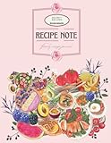 cute stationery stores in paris  Yuna\'s Stationary, Recipe Book To Write In Your Own Recipes, 8.5\" x 11\", 120 Recipe Pages, Each Book Blank Recipe Notebook, Organizer To Note Down Your Favorite Recipes, Pink Food Designed.