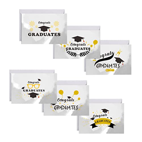 Yardwe Cartes de Remise des Diplômes Félicitations Cartes de Voeux avec Carte- Cadeau Enveloppes pour 2022 College High School Graduation Gifts Party Supplies Cover