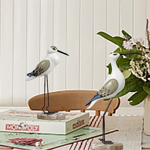 Evinis WB-MN2P 2Pcs Wooden Seagull Figurines thumb #4