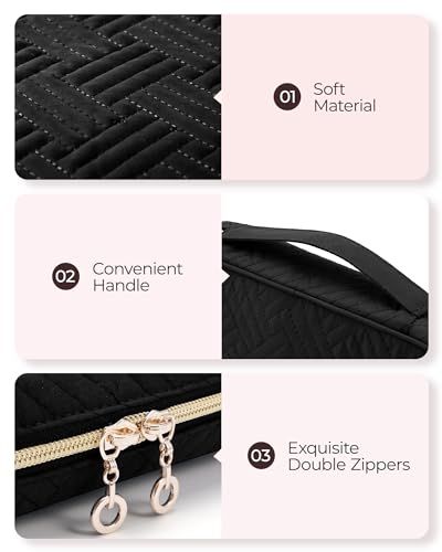 Image of BAGSMART Jewelry Organizer Bag Travel Jewelry Storage Cases for Necklace, Earrings, Rings, Bracelet, Black
