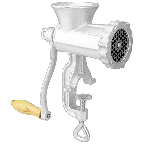 ® Fleischwolf Gr. 8 - Stahlguss, 8,5 x 16 x 26 cm (BxTxH), Schraubzwinge für Tischmontage