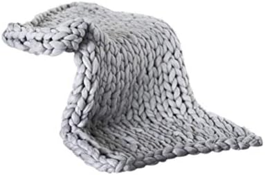 Grob Gestrickte Wolldecke Handgefertigt - Kuscheldecke Für Sofa, Stuhl & Haustier