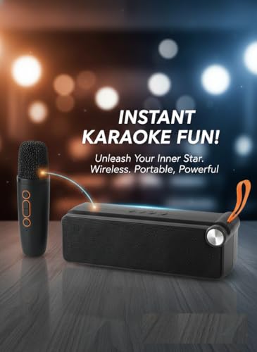 Image of PerfX Dynamic Sound & High Bass Trending Wireless Karaoke Speaker with Mic& Light TWS 8 W Bluetooth Speaker