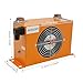 DYRABREST Hydraulic Oil Cooler, 60LPM Air Cooled Radiator, 12V DC All-Copper Motor, 2300Kcal/H Cooling Capacity, Compact for Industrial, Marine, Vehicle Systems (Orange)