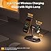 iVANKY 4 in 1 Qi2 Certified Wireless Charger Stand + 15W Fast 3 in 1 Foldable Wireless Charging Station for MagSafe Magnetic Stand