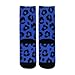 susiyo Artistic Blue Black Leopard Hiking Socks Boy Girls - Cushioned Crew Socks for Kids Soft, Breathable & Seamless Toe for All-Day Comfort