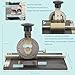 Metal Plate Stamping Embosser ECUTEE Manual Embossing Machine Number and Letter Symbol Stamping Marking Machine Embosser Printer Suitable for Embossing Dog Tags, Nameplates, Metal Cards