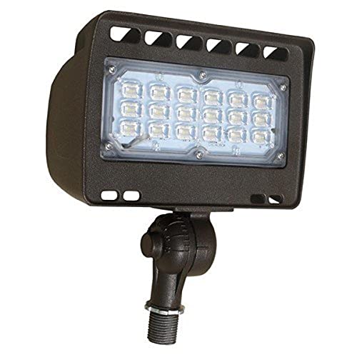 Image of Morris 71339 LED ECO-Floodlight with 1 /2 inch Knuckle, 31W, 3000 K, 2275 lm, 120-277V, Bronze