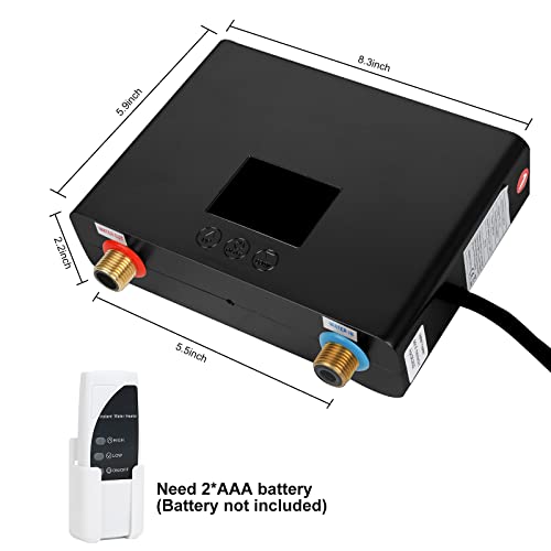 Chauffe-eau électrique instantané 3000W avec commande tactile