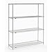 Stainless Steel Wire Shelving, 54"W x 18"D x 63"H