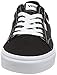 Vans Women's Low-Top Sneaker, Canvas Black White, 9.5