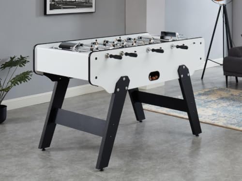 Vente-unique-Tischfußballtisch - MDF - 153 x 77,6 x 96 cm - Weiß - Suarez – Bild 7