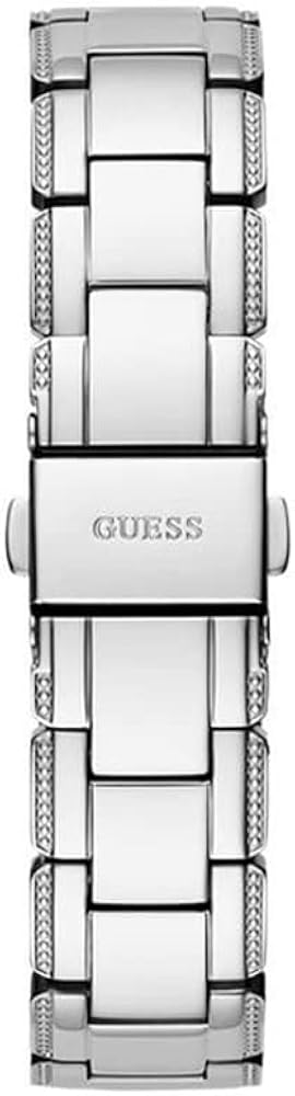 Miniatura 5 de GUESS Reloj para mujer de 1.299in, correa plateada con esfera plateada y caja plateada, Tono plateado