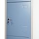 Mendler Schließfach Boston T163, Schließfachschrank Wertfachschrank Spind, Metall 180x38x45cm - blau
