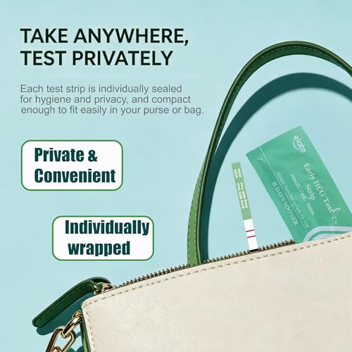 Image of Elate Pregnancy Test Strips 60 Count, Early Detection HCG Test, 10 MIU /ml High Sensitivity, 99.99% Accurate Results, 6 Days Sooner, Easy to Use Home Pregnancy Test