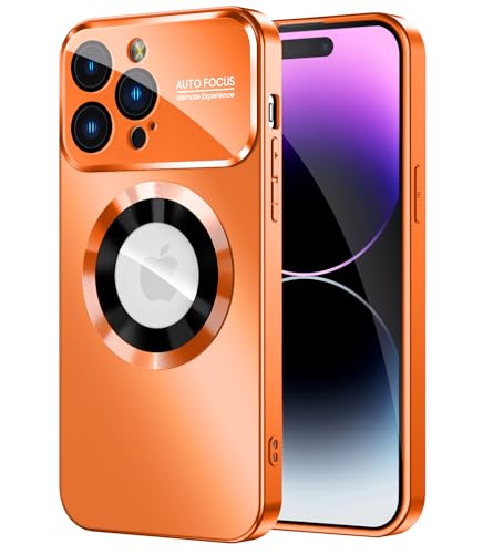 MAKAVO iPhone 14 Pro Max�p���C�P�[�X�AMagSafe�Ή��A�J���������Y�v���e�N�^�[�����A���S�r���[�A�~���^���[�O���[�h�̗����h�~�g�ѓd�b�P�[�X�J�o�[�A�I�����W