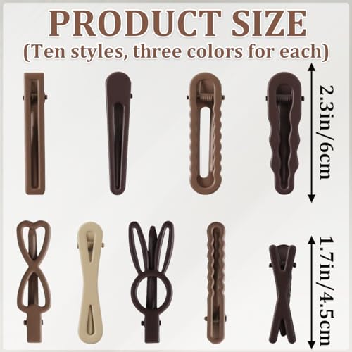 30 pinzas de pelo aligator para cabello grueso miniatura 2