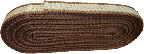 Cintino per Finestra Avvolgibili in Polipropilene Super Resistente 7,5 Metri di Lunghezza Made in Italy Corda per Finestre e Porte – Larghezza 20 mm – (marrone/giallo paglierino)