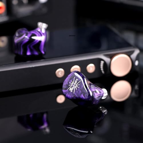 Linsoul Kiwi Ears Quartet 2DD+2BA Moniteur Intra-Auriculaire Hybride, HiFi Écouteurs avec Coque en Résine Artisanale, Câble IEM Détachable OFC Plaqué Argent pour Musicien DJ Gaming (Violet, Quartet) - Les Beatles, Paul McCartney, John Lennon, RIngo Starr, George Harrison Linsoul Kiwi Ears Quartet 2DD+2BA Moniteur Intra-Auriculaire Hybride, HiFi Écouteurs avec Coque en Résine Artisanale, Câble IEM Détachable OFC Plaqué Argent pour Musicien DJ Gaming (Violet, Quartet) – Image 5