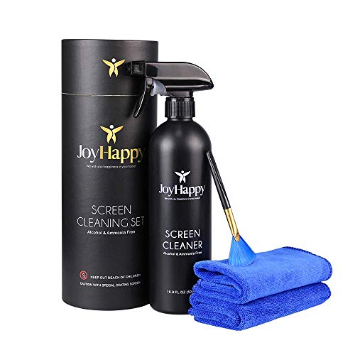 JoyHappy Screen Cleaner KIT-4 Piece | Liquid Screen Protector, 16.9 Ounce Bottle