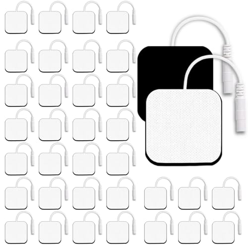 Image of SM Electrodes 72PCS TENS Unit Electrode Pads TENS Pads TENS Unit Pads TENS Pads Reusable Electrodes Pads 2x2 inch Compatible with TENS 7000 Replacement Pads Wholesale for Physical Therapy Clinic