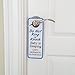 GRAPHICS & MORE Do Not Ring or Knock Baby is Sleeping Leave Packages by The Front Door Plastic Door Knob Hanger Sign