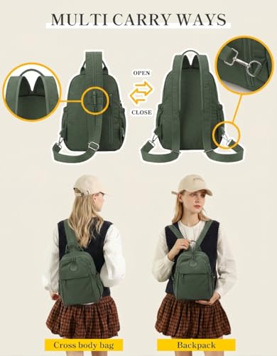 maytopia Mini Convertible Sling Backpack