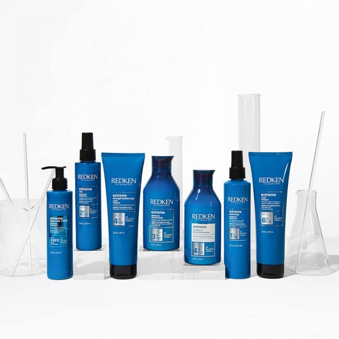 Redken Pflegeset mit Shampoo, Conditioner & Haarmaske für sprödes und geschädigtes Haar, Anti Haarbruch, Mit Interlock Protein Network, Extreme