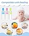 3 Pack Baby Food Feeder, 3 Oz Silicone Baby Feeder, 3 Colors Food Dispensing Spoon, Squeeze Spoon for Boys Girl Kids Toddlers