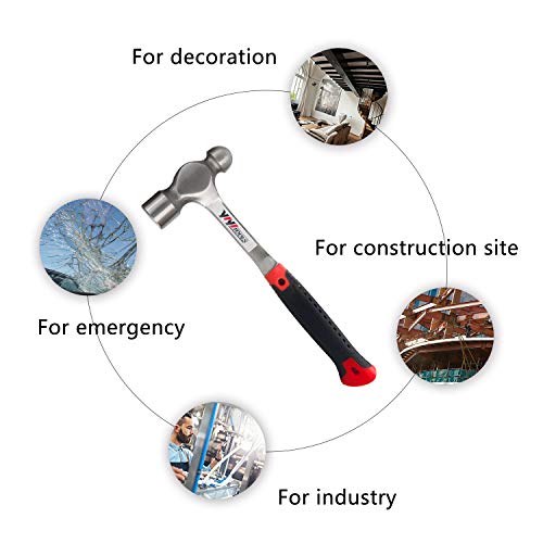 Image of YIYITOOLS YY-7-002 Antivibe Ball Pein Hammer - 32oz (Pack of 10)
