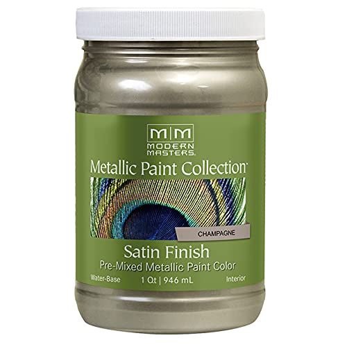 Rust-Oleum ME20632 Modern Masters Metallic Wall Paint for Interior & Exterior (Champange- 946 ml)
