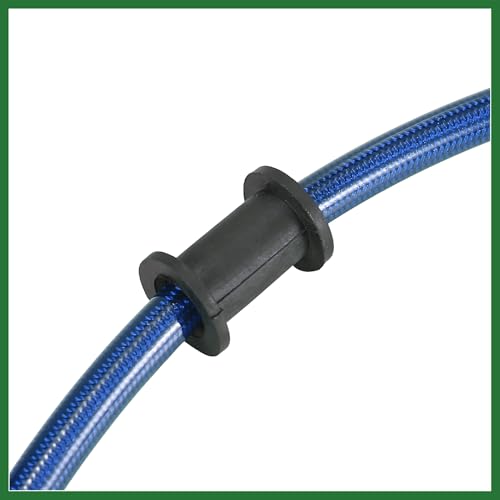 Tubo de manguera de aceite de freno de 50 cm Motoforti de acero inoxidable trenzado en color azul 8