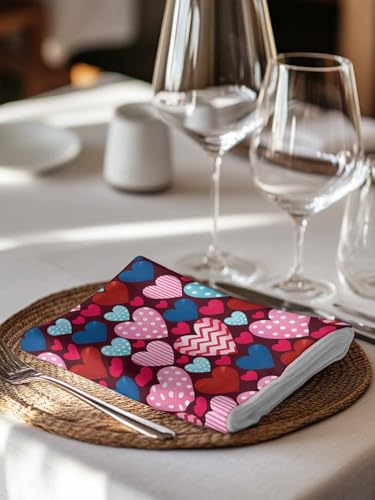 Servilletas de Tela Valentine’s Love Set x4 20x20 pulg miniatura 5