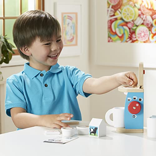 Melissa & Doug Brew And Serve Wooden Coffee Maker Set - Play Kitchen Accessories (12 -Pieces) #TOP4