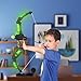 SainSmart Jr. Kids Bow and Arrows, Light Up Archery Set for Kids Outdoor Hunting Game with 5 Durable Suction Cup Arrows, Luminous Bow and Sighting Device, Green