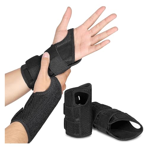 GYBBHia Muñequera de túnel carpiano for Mujeres y Hombres, Soporte de Mano, Envoltura de Palma, Fractura de muñeca, muñequera ortopédica Fija, 1 ud.(L)