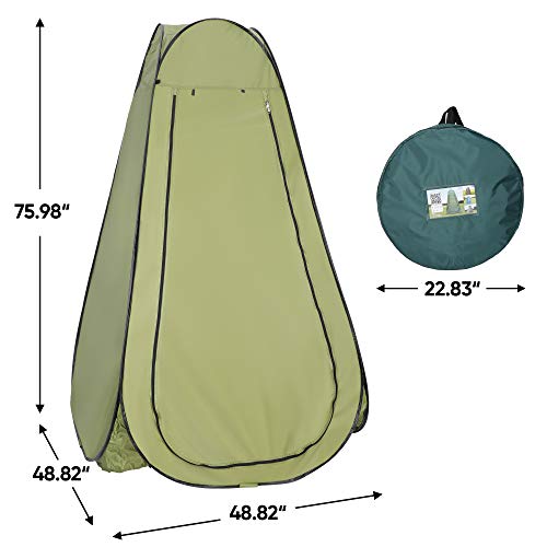 image for F2C 6.3FT Pop Up Privacy Tent Instant Shower Tent Portable Outdoor Rai