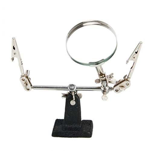 JM 501 2X Helping Hand Alligator Clip Tool Magnifier Black 23000722