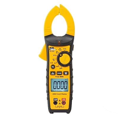 IDEAL Electrical 61-747 TightSight 400 Amp 600-Volt Digital Truerms AC/DC Clamp Meter, CAT III 600V, Dual Backlit Displays, Flashlight, NCV 40600V, Temp, Continuity, Capacitance, Diodes, Probe Holder