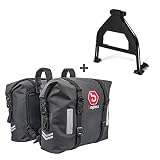 Importante: La distancia al tubo de escape debe ser de al menos 5 cm., si es necesario, coloque una protección térmica a la bolsa (no incluida). Por favor, compruebe con las fotos y medidas si la bolsa puede ser fijada a su moto.