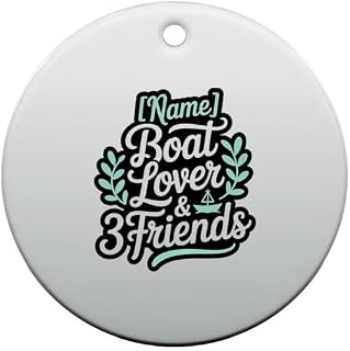 Fun Personalized Interest Activity Ornament Identity Hobby Joy Clan Trend Boat Lover 3 Friends Name Customization