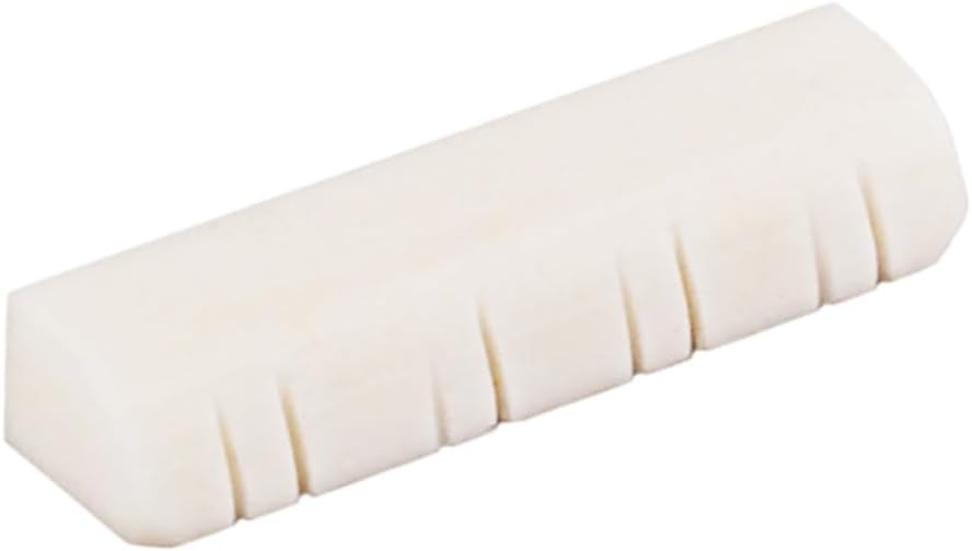 String Mandolin Bone Nut Slotted for Guitar Parts Oxen Bone Accessory Easy to Cut for Enhances Playability and Sound