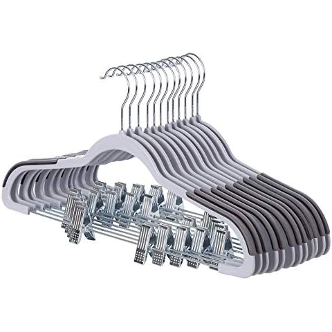 SONGMICS 12 Pack Non-slip Trouser Hangers Cover