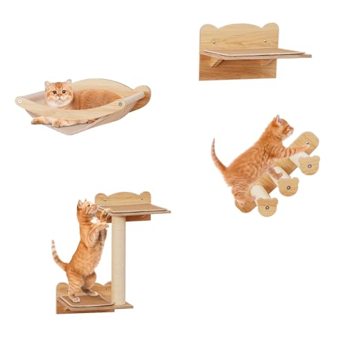 Mueble de pared para gatos PETSITE 4 piezas miniatura 1