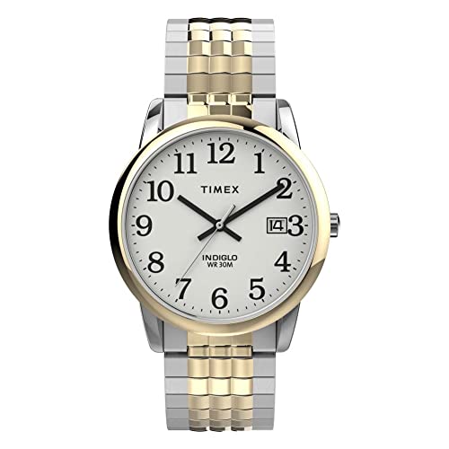 Timex イージーリーダー 35mm 拡張バンドウォッチ パーフェクトフィット TW2V05600, ツートンカラー, TW2V05600-AMZUK